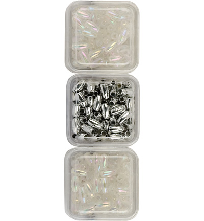 12100-0001 - Hobby Crafting Fun - Ovale assorti - Perles de riz