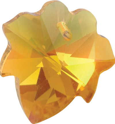12108-0804 - Hobby Crafting Fun - Topaze clair - Pendant Feuille