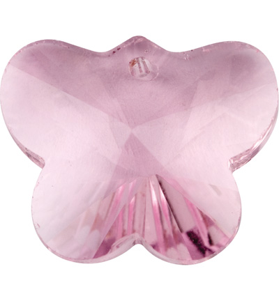 12108-0831 - Hobby Crafting Fun - Rose clair - Pendant Papillon