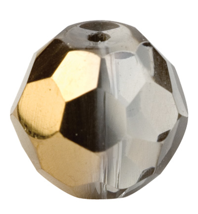 12104-0413 - Hobby Crafting Fun - Or/Argent - Rond facette