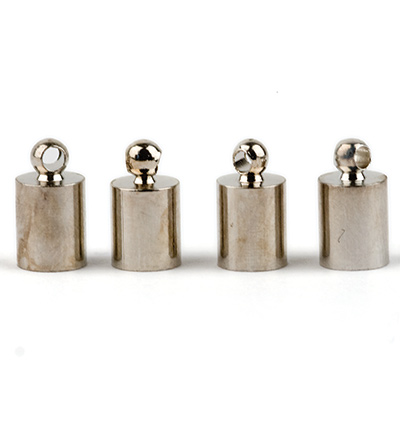 12154-5412 - Hobby Crafting Fun - End cap for cord platinum - Cord clasp