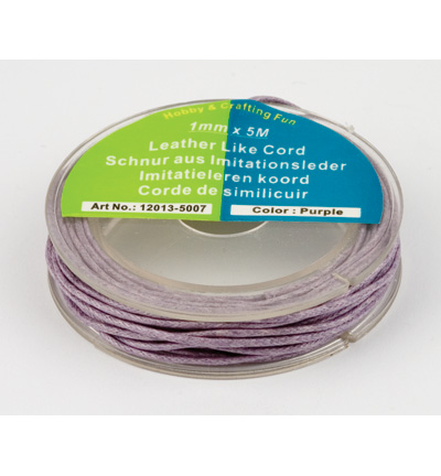 12013-5007 - Hobby Crafting Fun - pourpre - Cordes similicuir