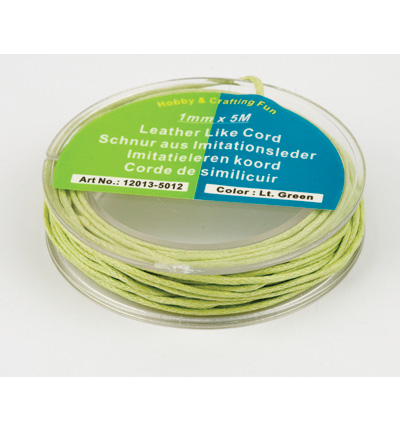 12013-5012 - Hobby Crafting Fun - vert clair - Cordes similicuir