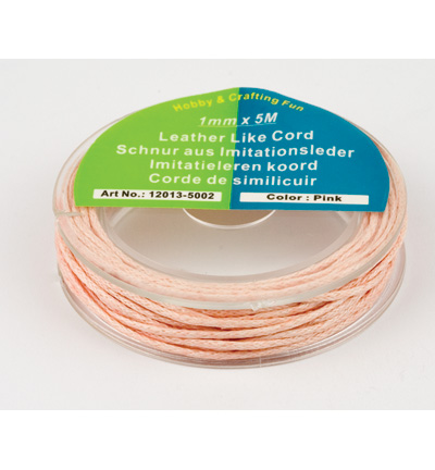 12013-5002 - Hobby Crafting Fun - rose - Cordes similicuir