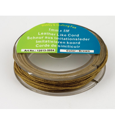 12013-5004 - Hobby Crafting Fun - marron - Cordes similicuir