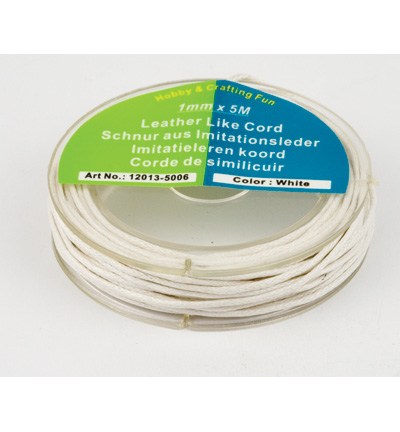 12013-5006 - Hobby Crafting Fun - blanc - Cordes similicuir