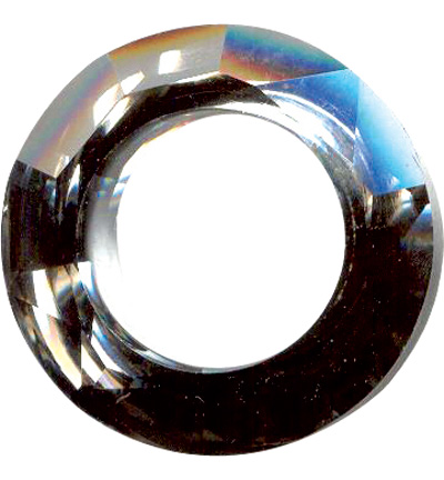 12163-6301 - Hobby Crafting Fun - Black Diamond - Pendant Open Circle
