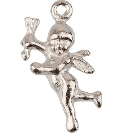 11808-1703 - Hobby Crafting Fun - Pendant angel, Platinum - Breloques