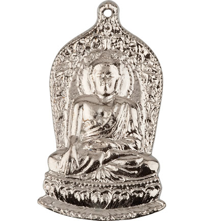 11808-1723 - Hobby Crafting Fun - Pendant buddha, Platinum - Breloques