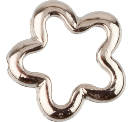12089-8901 - Hobby Crafting Fun - Metal Charms, Flower, Platinum - Charms 12089-8901 - Hobby Crafting Fun - Metal Charms, Flower, Platinum - Charms