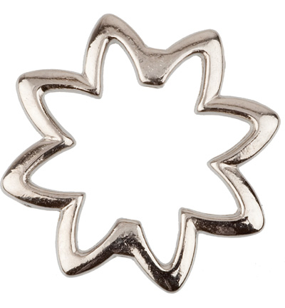 12089-8903 - Hobby Crafting Fun - Metal Charms, Fancy Star, Platinum - Charms 12089-8903 - Hobby Crafting Fun - Metal Charms, Fancy Star, Platinum - Charms