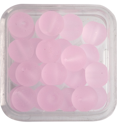 12035-3508 - Hobby Crafting Fun - Rose - Perles - Rond, matte