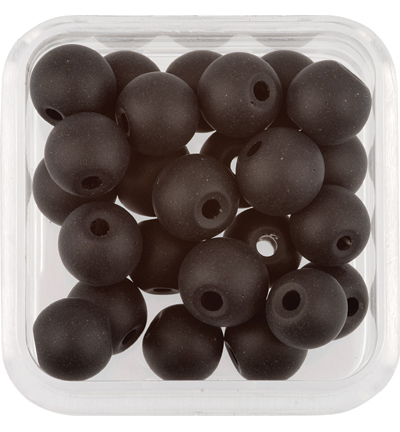 12035-3512 - Hobby Crafting Fun - Black - Perles - Rond, matte