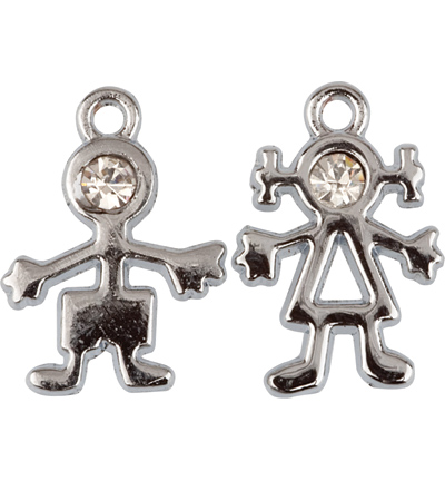 12172-7214 - Hobby Crafting Fun - Mini Friends - Breloque avec strass