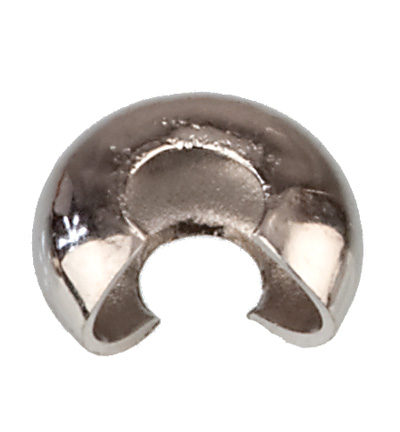 12221-2102 - Hobby Crafting Fun - Crimp bead cover, Platium - Cache noeuds