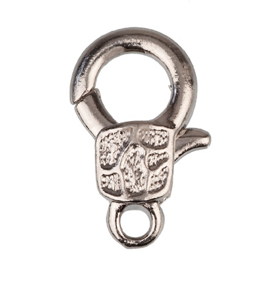 12222-2201 - Hobby Crafting Fun - Lobster clasp, Platium - Clasp / Karabijn