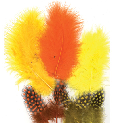 12229-2905 - Hobby Crafting Fun - Ass.Mix,Easter - Marabou & Guinea Fowl mix