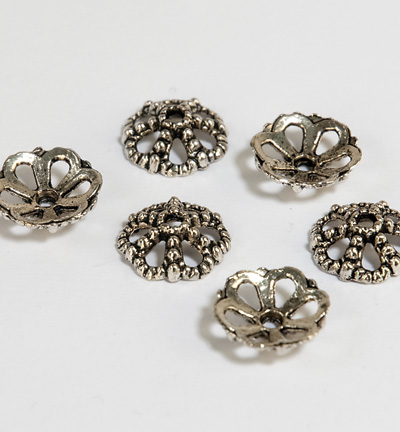 12245-4513 - Hobby Crafting Fun - Bead caps,Platinum - Chaperons