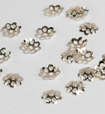 12245-4518 - Hobby Crafting Fun - Bead caps,Platinum - Chaperons