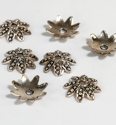 12253-5303 - Hobby Crafting Fun - Bead Caps, Platinum - Chaperons