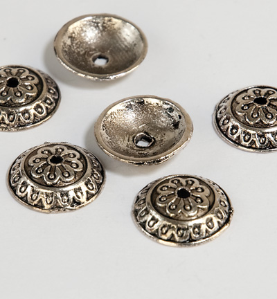 12253-5309 - Hobby Crafting Fun - Bead Caps, Platinum - Chaperons