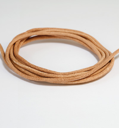 12236-3601 - Hobby Crafting Fun - Natural - Chaîne en cuir tressé