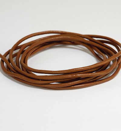 12236-3602 - Hobby Crafting Fun - Brown - Chaîne en cuir tressé