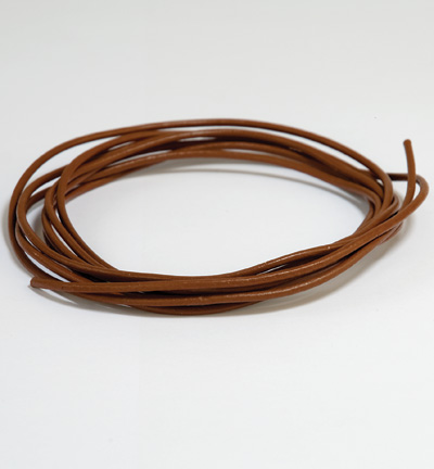 12236-3604 - Hobby Crafting Fun - Cognac - Chaîne en cuir tressé