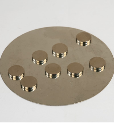 12250-5002 - Hobby Crafting Fun - Aimants, extra forts sur plaque métal - Aimants