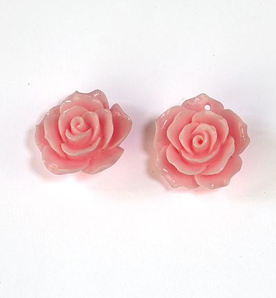 12262-6202 - Hobby Crafting Fun - Pendentif Rose, rose - 