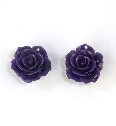 12262-6205 - Hobby Crafting Fun - Pendentif Rose, mauve - 