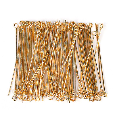 10316-4502 - Hobby Crafting Fun - Eye pin, Gilt - 