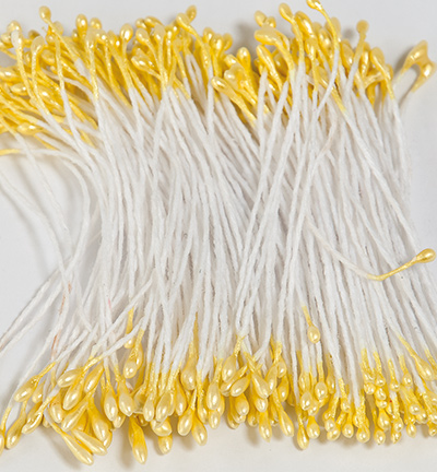 12257-5711 - Hobby Crafting Fun - Etamines pearlized Lemon - Etamines 1mm
