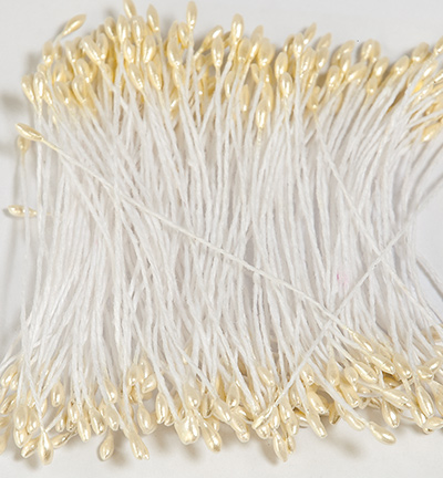 12257-5712 - Hobby Crafting Fun - Etamines pearlized Lt. Yellow - Etamines 1mm