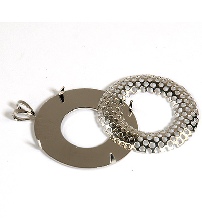12278-7842 - Hobby Crafting Fun - Hanger with Sieve, Round w. open hole - Accroches