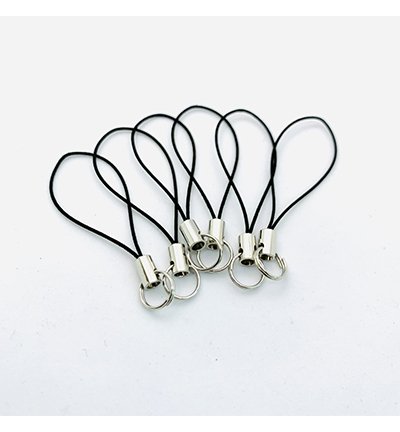 11808-0801 - Hobby Crafting Fun - Mobile straps, Black - Cordes pour téléphone