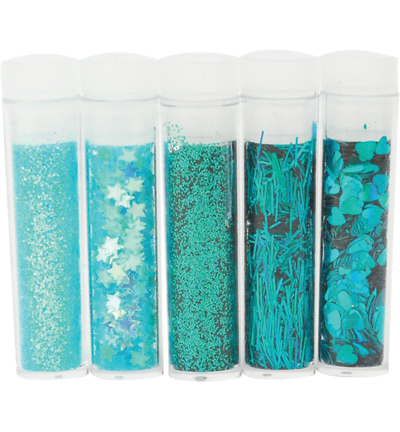 12086-8604 - Hobby Crafting Fun - Aqua - Glitter Kit