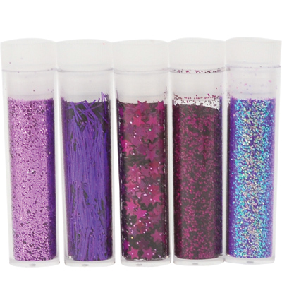 12086-8609 - Hobby Crafting Fun - violet - Glitter Kit
