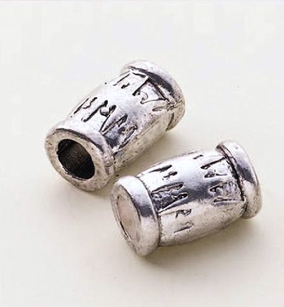 12028-0011 - Hobby Crafting Fun - Bead 2 Bead Jewelry: Metal beads, Platinum - 