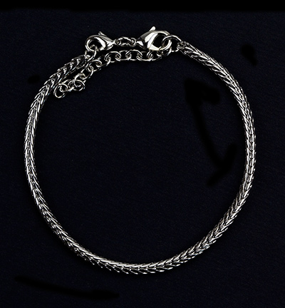 12023-2601 - Hobby Crafting Fun - Bracelet, argent, gros - Snake