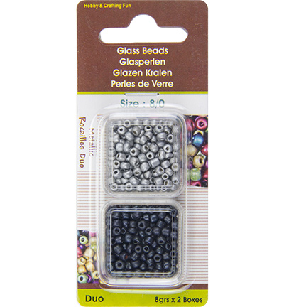 12045-4501 - Hobby Crafting Fun - Rocailles Metallic Duo - Metallic Duo