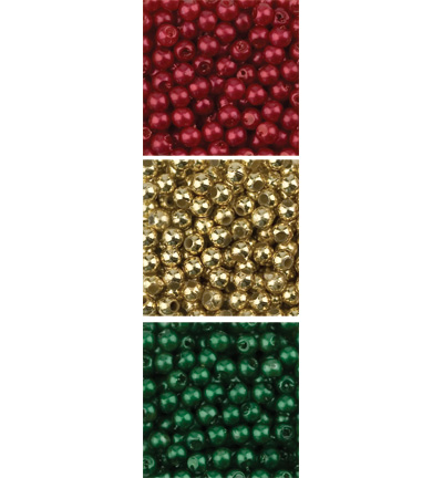 12103-0314 - Hobby Crafting Fun - Pearls trio, round, assorted - 