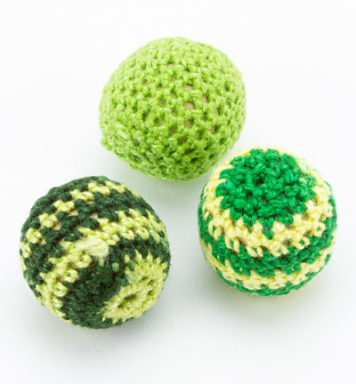 12041-1002 - Hobby Crafting Fun - kralen, 22mm, rond, groen - 