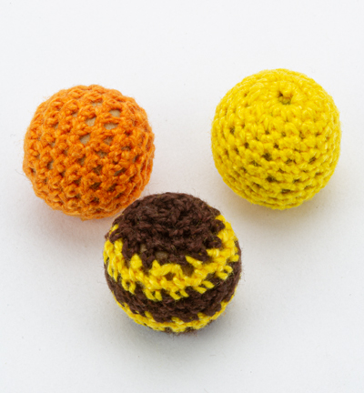 12041-2006 - Hobby Crafting Fun - kralen, 18mm, rond, oranje - 