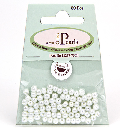 12277-7701 - Hobby Crafting Fun - White,rond - Perles - Rond