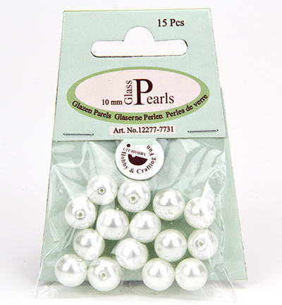 12277-7731 - Hobby Crafting Fun - White,rond - Perles - Rond