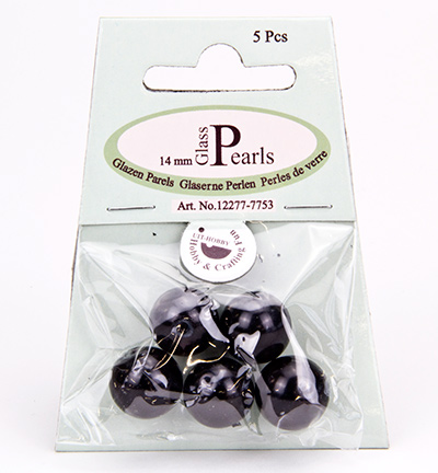 12277-7753 - Hobby Crafting Fun - Black,rond - 