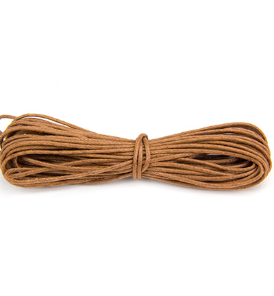 12282-8209 - Hobby Crafting Fun - Round,Light Brown - Waxed Cotton Cord