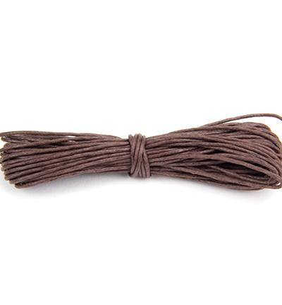 12282-8210 - Hobby Crafting Fun - Round,Dark Brown - Waxed Cotton Cord