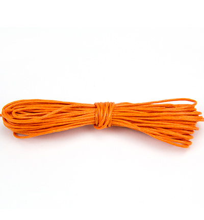 12282-8213 - Hobby Crafting Fun - Round,Orange - Waxed Cotton Cord